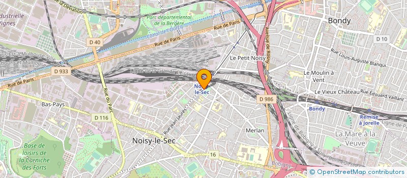 localisation de l'entreprise LABORATOIRE ROBESPIERRE - THDT à NOISY-LE-SEC