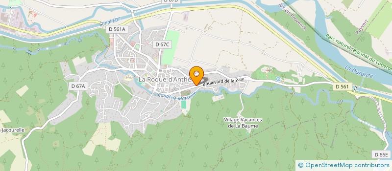 localisation de l'entreprise LABORATOIRE ROLIN  LA ROQUE-D'ANTHERON