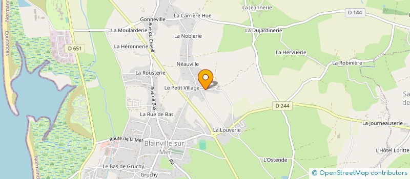 localisation de l'entreprise LABORATOIRE SAINT MEDARD à BLAINVILLE-SUR-MER