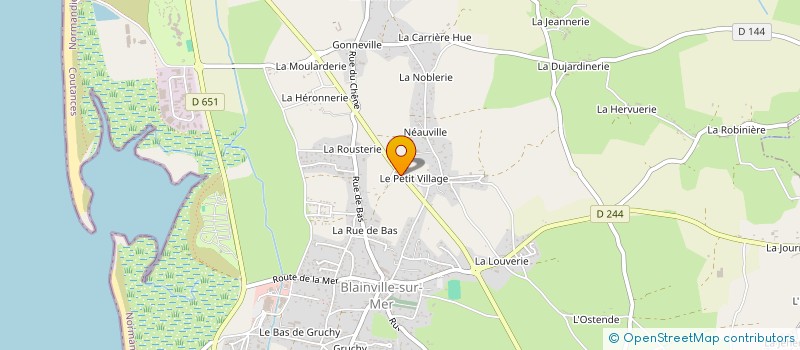 localisation de l'entreprise LABORATOIRE SENNECQ BONNE à BLAINVILLE-SUR-MER