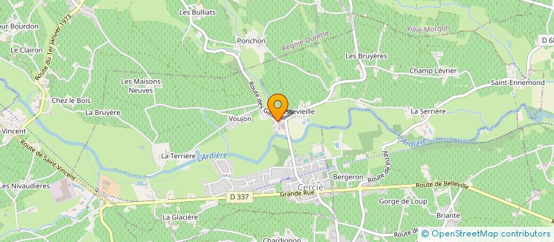 localisation de l'entreprise LABORATOIRE SICRE OENOLOGIE  CERCIE