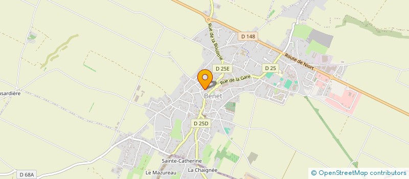 localisation de l'entreprise LABORATOIRE SIDONIE CHAMPAGNE à BENET
