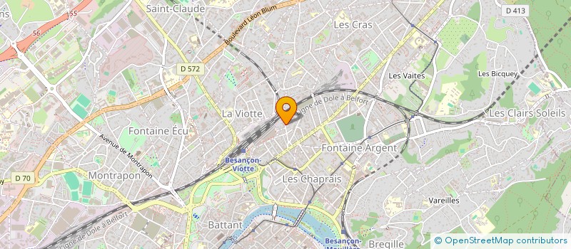 localisation de l'entreprise LABORATOIRE SOCIOLOGIE ETUDES RECHERCHES à BESANCON