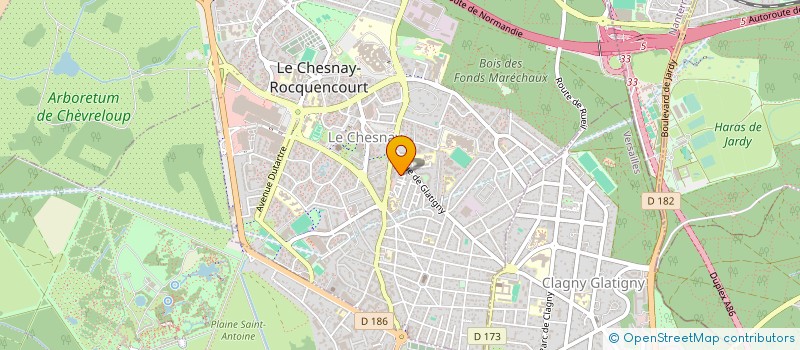 localisation de l'entreprise LABORATOIRE SPHERE  LE CHESNAY-ROCQUENCOURT