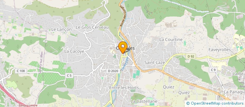 localisation de l'entreprise LABORATOIRE SUZZONI à OLLIOULES