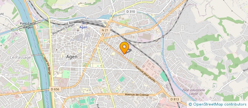 localisation de l'entreprise LABORATOIRE TAUZIN DIFFUSION FRANCE à AGEN