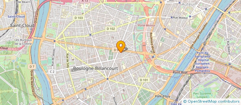 localisation de l'entreprise LABORATOIRE THERACTIV à BOULOGNE-BILLANCOURT