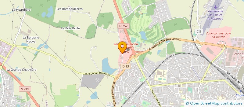 localisation de l'entreprise LABORATOIRE THOMAS à CHOLET