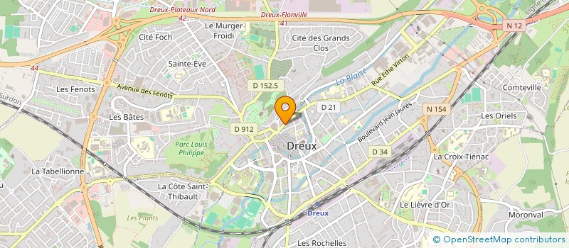 localisation de l'entreprise LABORATOIRE TOURAULT à DREUX