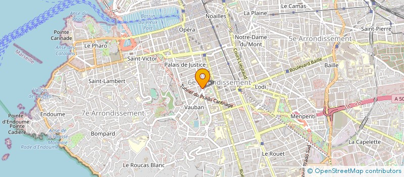 localisation de l'entreprise LABORATOIRE TRANCHAND BOUCHARD à MARSEILLE