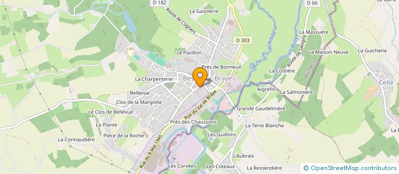 localisation de l'entreprise LABORATOIRE VALERIE LEPROUX  BESSE-SUR-BRAYE