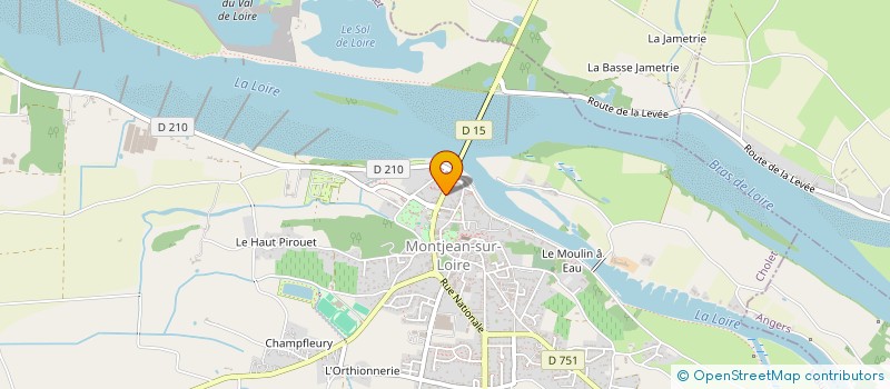 localisation de l'entreprise LABORATOIRE VETERINAIRE VIDAL-BELLANGER  MAUGES-SUR-LOIRE