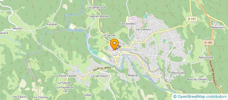 localisation de l'entreprise LABORATOIRE YAXA à LE CHAMBON-SUR-LIGNON