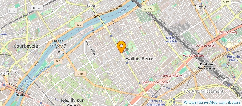 localisation de l'entreprise LABORATOIRES AQUA MEDICA  LEVALLOIS-PERRET