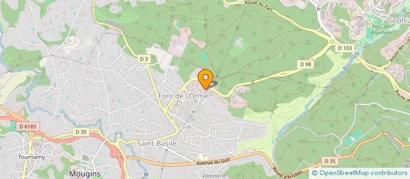 localisation de l'entreprise LABORATOIRES ARION à MOUGINS