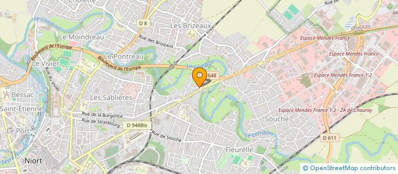 localisation de l'entreprise LABORATOIRES ASSOCIES NIORTAIS à NIORT