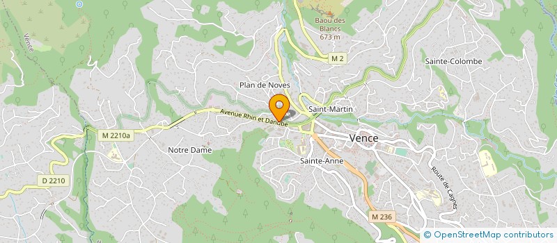 localisation de l'entreprise LABORATOIRES AVENCIA  VENCE