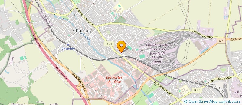 localisation de l'entreprise LABORATOIRES BIOJEUNESSE  CHAMBLY