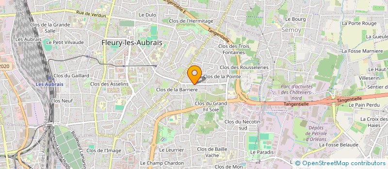 localisation de l'entreprise LABORATOIRES BIOLOGIQUES SEVE à ORLEANS