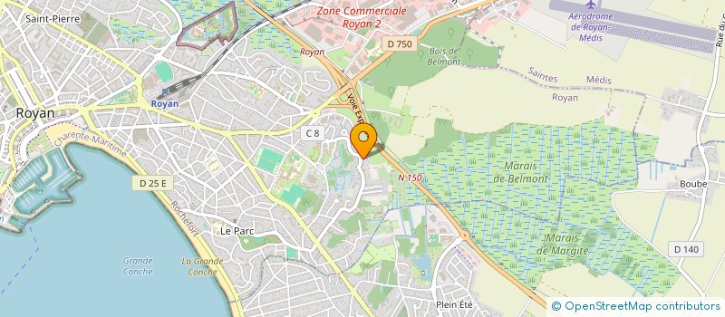 localisation de l'entreprise LABORATOIRES BIOPHYS  ROYAN