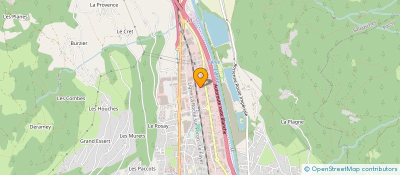 localisation de l'entreprise LABORATOIRES CIAM à SALLANCHES