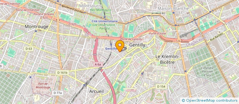 localisation de l'entreprise LABORATOIRES CRINEX à GENTILLY
