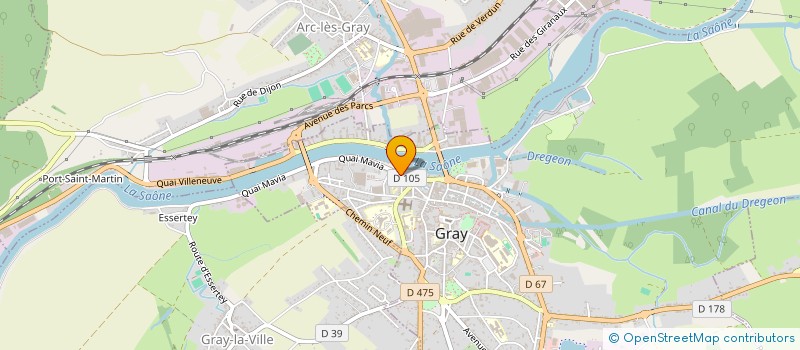 localisation de l'entreprise LABORATOIRES DE PROXIMITE ASSOCIES  GRAY