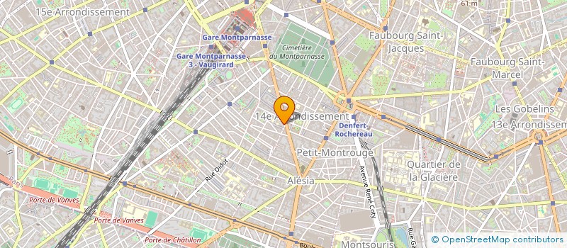 localisation de l'entreprise LABORATOIRES DENTAIRES ASSOCIES à PARIS