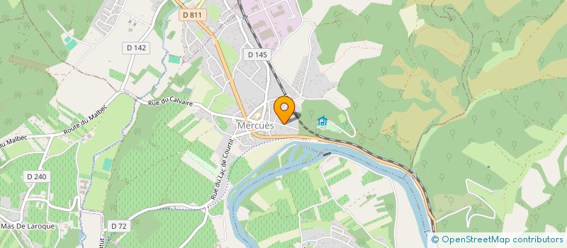 localisation de l'entreprise LABORATOIRES DERMATOLOGIQUES GAMARDE  MERCUES