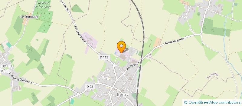 localisation de l'entreprise LABORATOIRES DES PRODUITS HYODALL  BERTRY