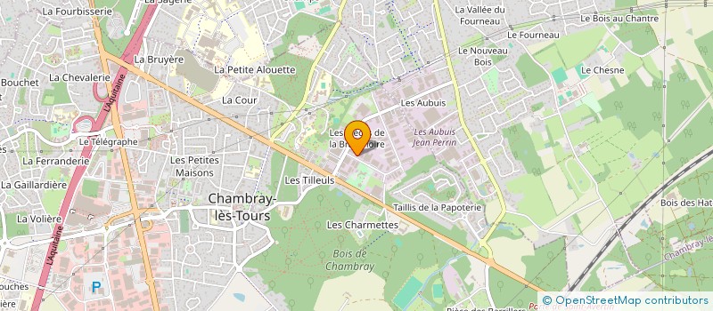 localisation de l'entreprise LABORATOIRES ERIGER à CHAMBRAY-LES-TOURS