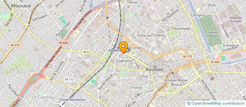 localisation de l'entreprise LABORATOIRES ESCARIUS à ROUBAIX