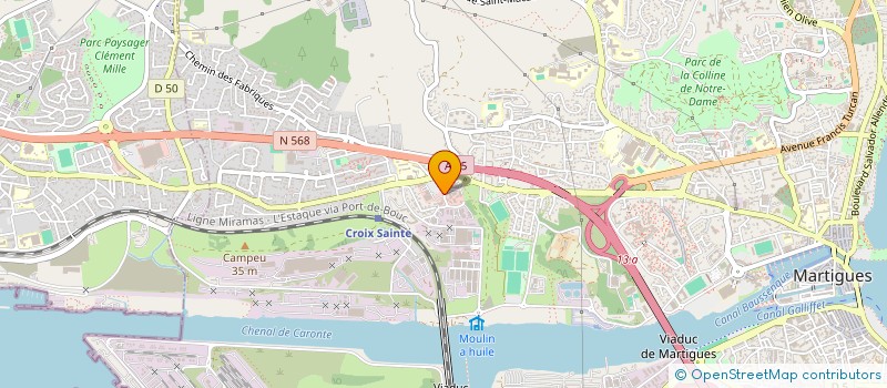 localisation de l'entreprise LABORATOIRES G BOUCHEY ONGUENT  MARTIGUES