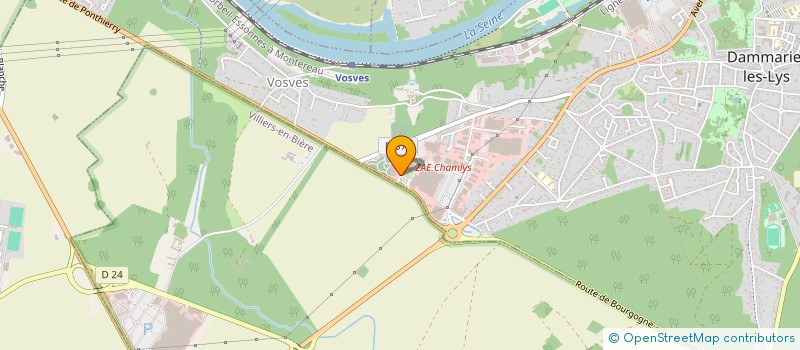localisation de l'entreprise LABORATOIRES GALENIQUES VERNIN à DAMMARIE-LES-LYS