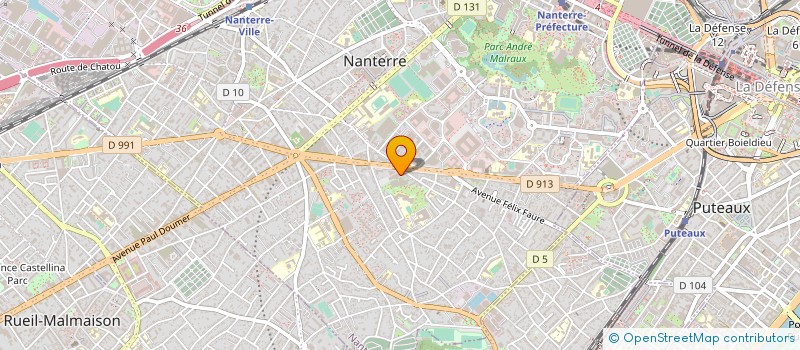 localisation de l'entreprise LABORATOIRES HEUPROPHAX à NANTERRE