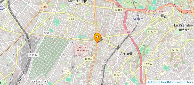 localisation de l'entreprise LABORATOIRES INNOTHERA à ARCUEIL