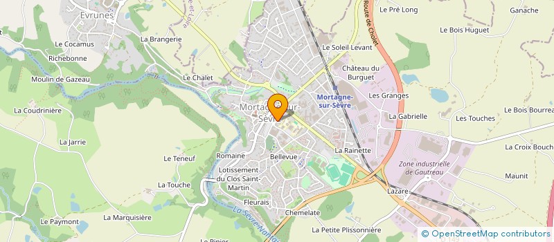 localisation de l'entreprise LABORATOIRES INOVEN à MORTAGNE-SUR-SEVRE