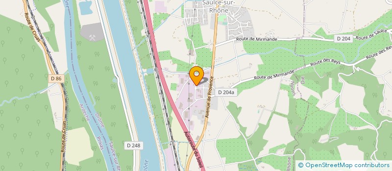 localisation de l'entreprise LABORATOIRES M. RICHARD  SAULCE-SUR-RHONE