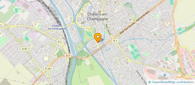 localisation de l'entreprise LABORATOIRES MARCEL GRILLI à CHALONS-EN-CHAMPAGNE