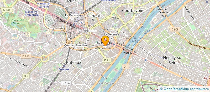 localisation de l'entreprise LABORATOIRES MERCK SHARP & DOHME-CHIBRET à PUTEAUX