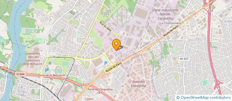 localisation de l'entreprise LABORATOIRES OBIOTIC  NANTES