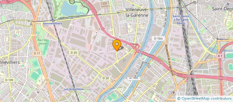 localisation de l'entreprise LABORATOIRES OPODEX à VILLENEUVE-LA-GARENNE