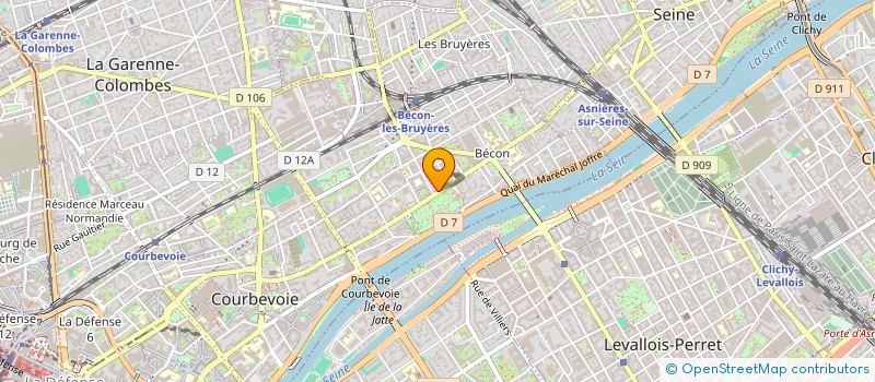 localisation de l'entreprise LABORATOIRES PHYNAT  COURBEVOIE