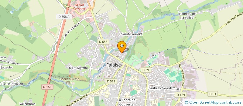 localisation de l'entreprise LABORATOIRES PHYTOBIO à FALAISE
