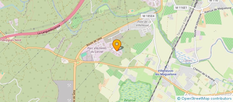 localisation de l'entreprise LABORATOIRES PHYTOGENESE  VILLENEUVE-LES-MAGUELONE