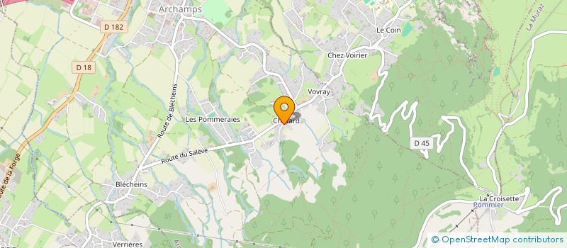 localisation de l'entreprise LABORATOIRES POMEGA à ARCHAMPS