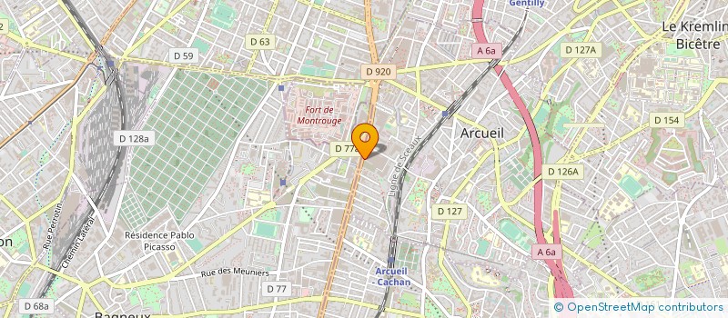 localisation de l'entreprise LABORATOIRES PRED  ARCUEIL