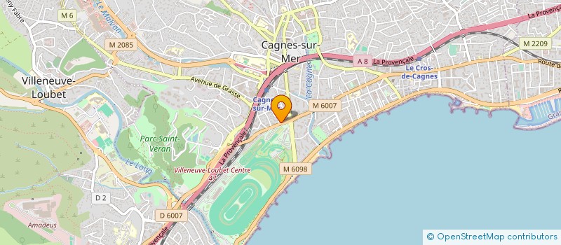 localisation de l'entreprise LABORATOIRES ROXAL à CAGNES-SUR-MER