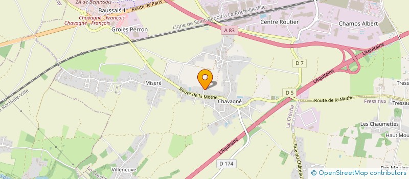 localisation de l'entreprise LABORATOIRES VANUXEM à LA CRECHE