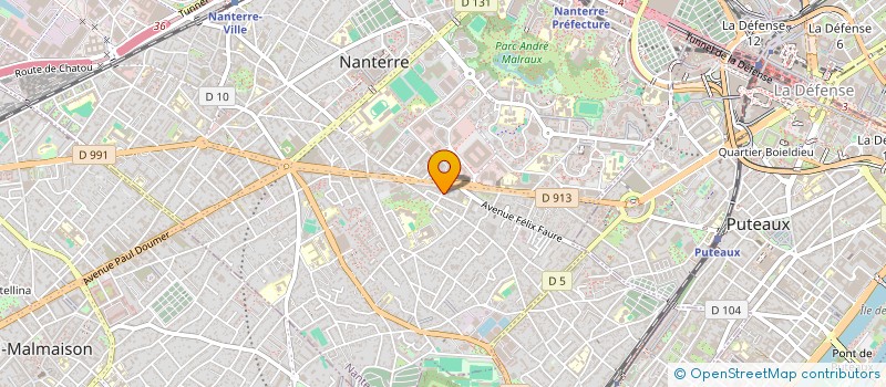 localisation de l'entreprise LABORATOIRES VITAPLANTES à NANTERRE